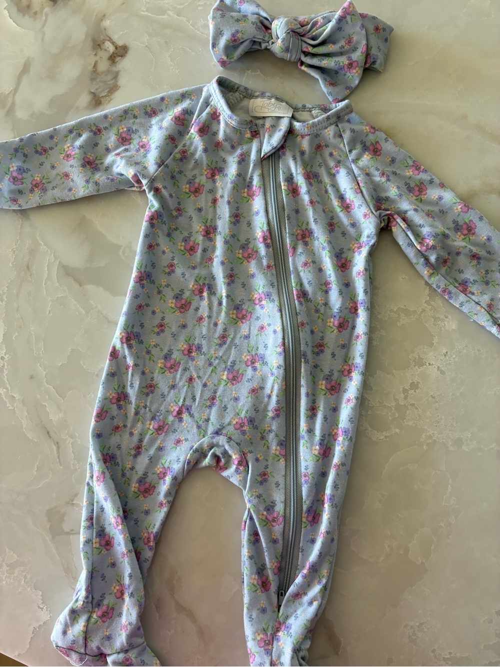 Baby Floral Zip One-Piece